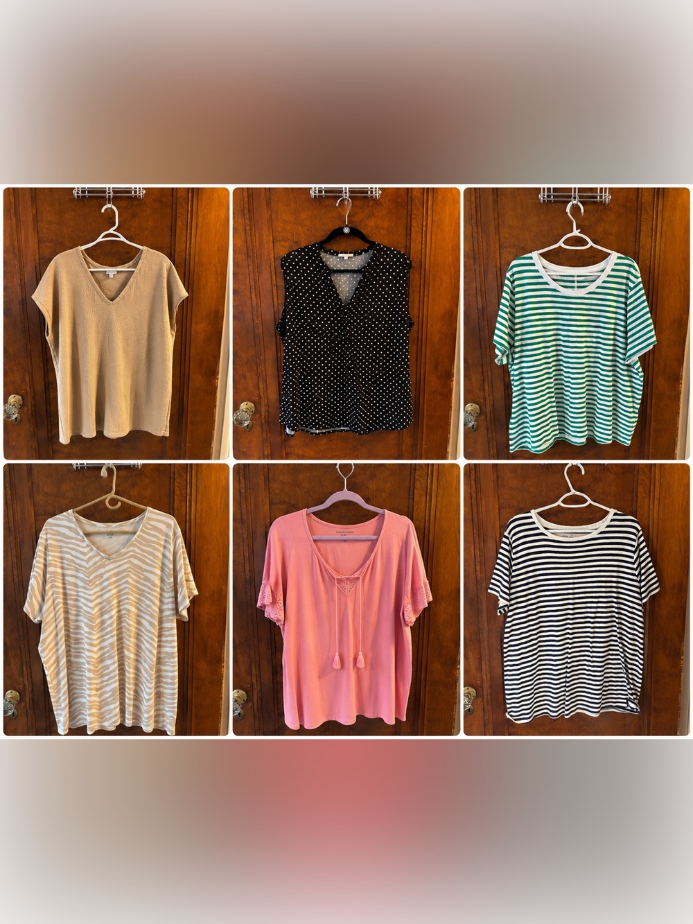 6 Piece Plus Size Shirt Bundle Size 1X-3X